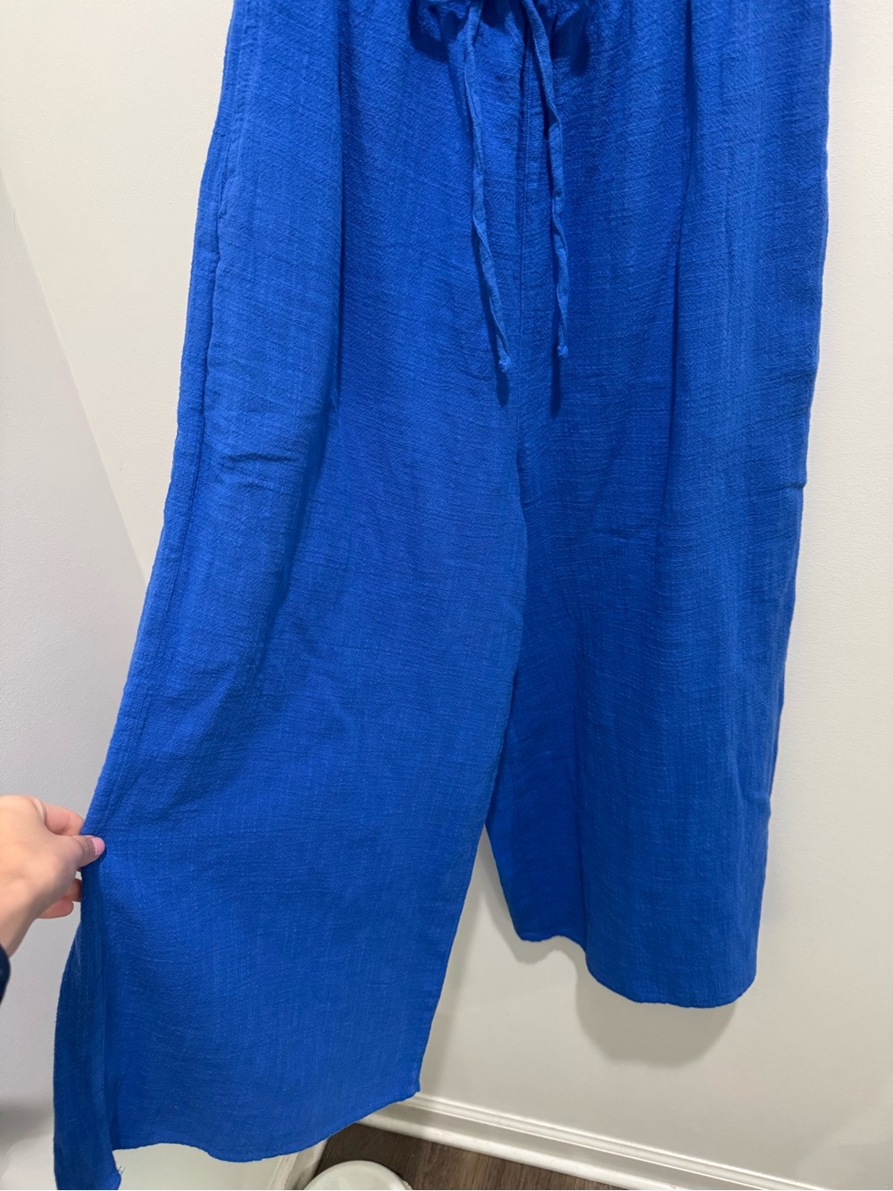 Aerie Strapless Wide Leg Jumpsuit Blue NWT Size XS - Picture 6 of 14